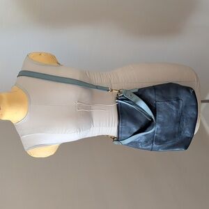 Fossil Navy and Light Blue Crossbody Bag